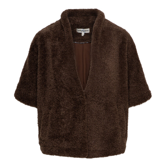 &Co Woman Gilet carly choco &Co woman gilet  carly Choco large