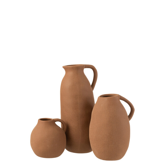 J-Line Vase jug ceramic brown large 22670 large
