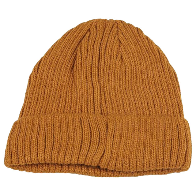 4F Heren h4z22 logo turned up cuff beanie UTPP885_yellow large