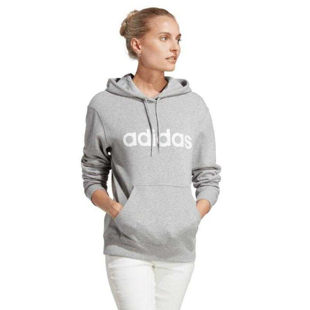 Adidas Dames essentials linear hoodie UTPP6057_greyheather large