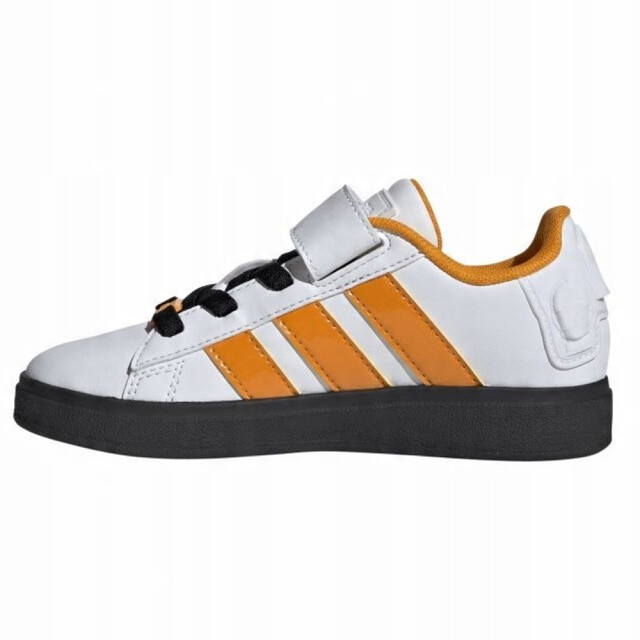 Adidas Kinder/kids droids grand court 2.0 stretch lace trainers UTPP5349_whiteorange large
