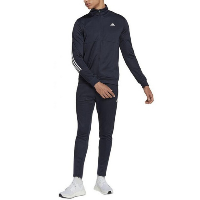 Adidas Heren essentials groot logo trainingspak UTPP4600_navyblue large