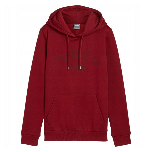 Puma Dames ess+ lab logo fleece hoodie UTPP4157_red large