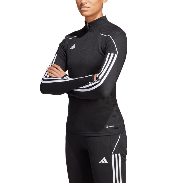 Adidas Dames tiro 23 league quarter zip sweatshirt UTPP4351_black large