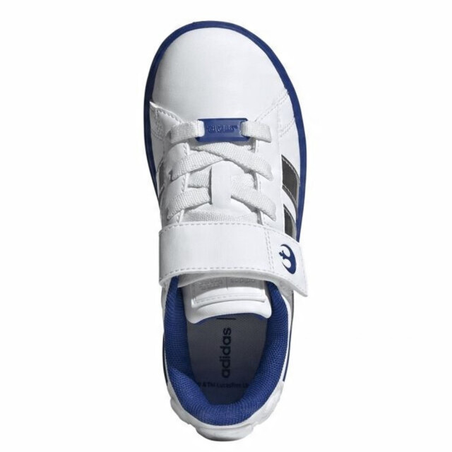 Adidas Kinder/kids droids grand court 2.0 stretch lace trainers UTPP5349_whitenavyblue large