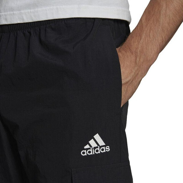 Adidas Heren essentials woven cargo joggingbroek met klein logo UTPP3582_black large