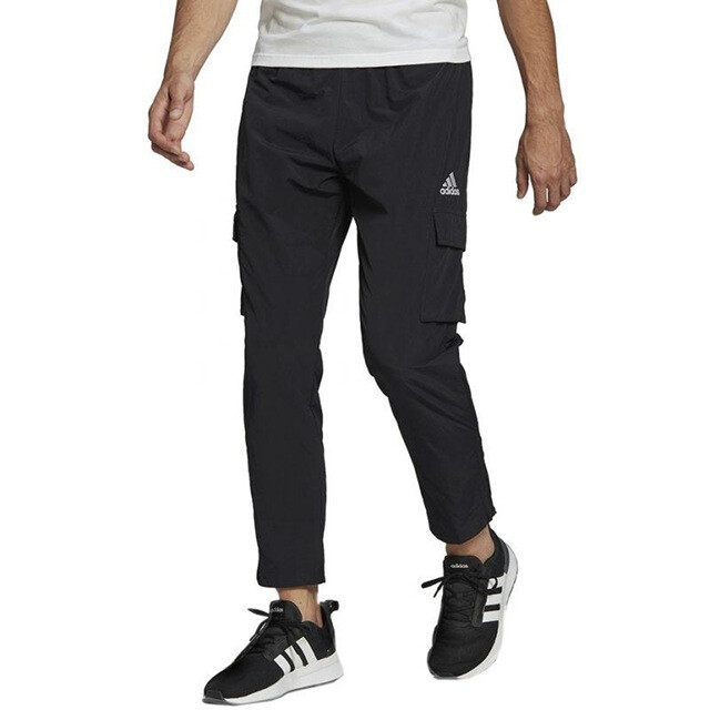 Adidas Heren essentials woven cargo joggingbroek met klein logo UTPP3582_black large