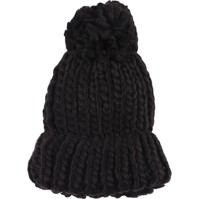 4F Dames pom pom muts UTPP1494_black large