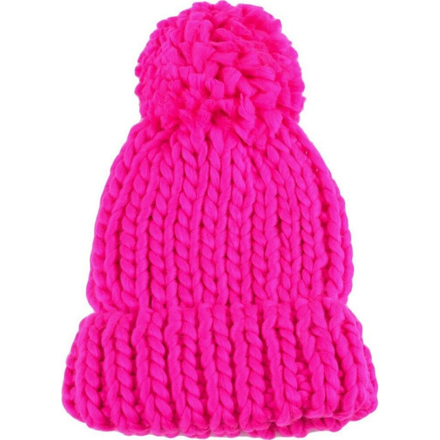 4F Dames pom pom muts UTPP1494_pink large