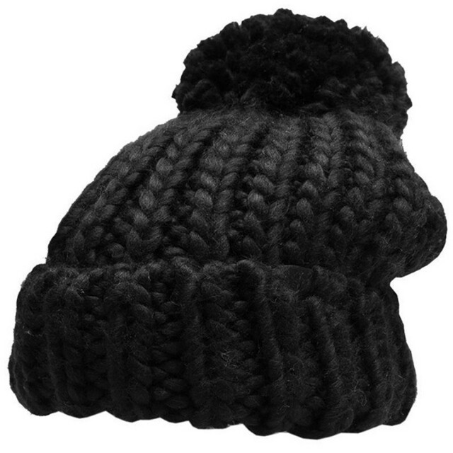 4F Dames pom pom muts UTPP1494_black large