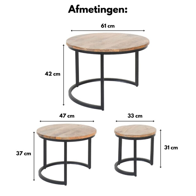 Home67 Salontafel set van 3 industriële salontafelset erjan goud 2648375 large