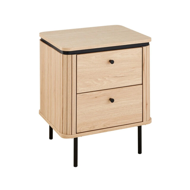 CaliCosy Nachtkastje met 2 lades en zijkanten met groef h55 cm malaga 3205799 large