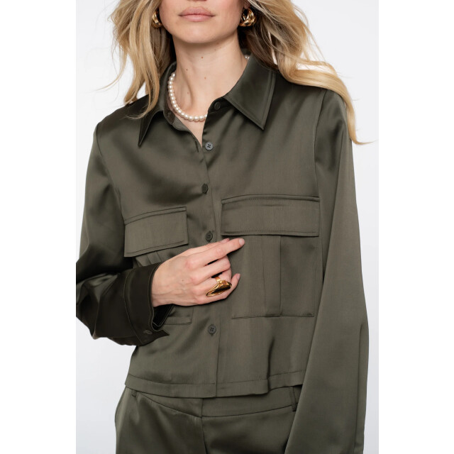 Geisha 55571-21 570 jacket shiny moss green 55571-21 570 large