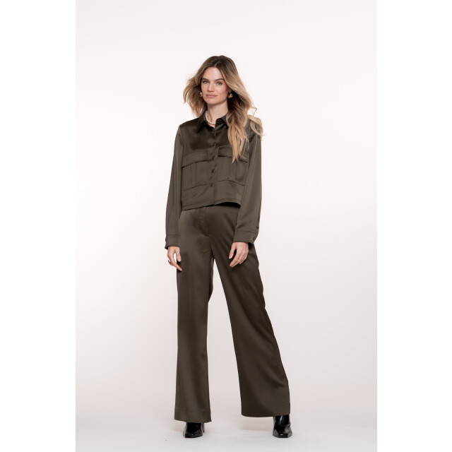 Geisha 51612-21 570 pants shiny moss green 51612-21 570 large