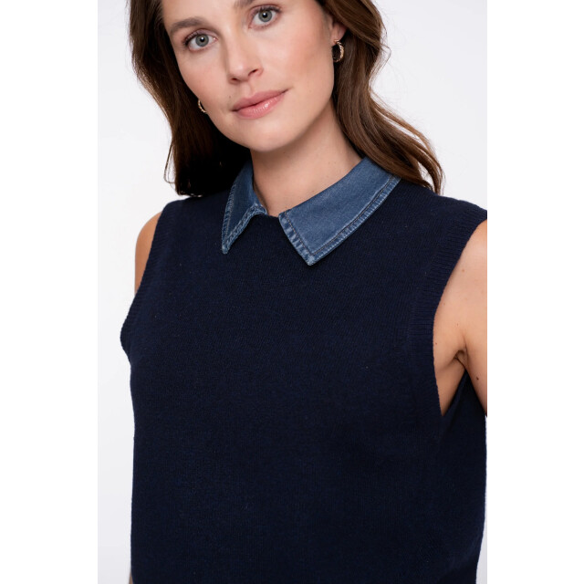 Geisha 54509-10 675 spencer denim collar navy + denim collar 54509-10 675 large