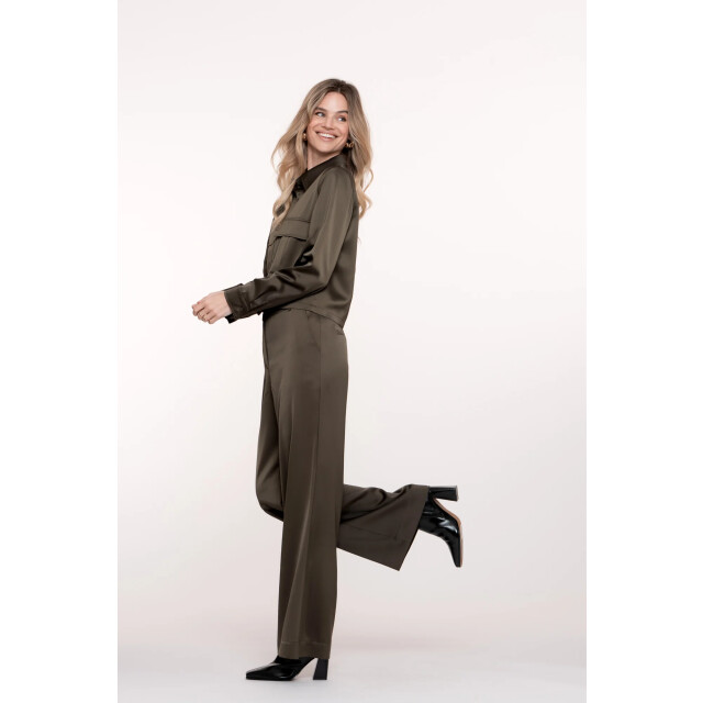 Geisha 51612-21 570 pants shiny moss green 51612-21 570 large