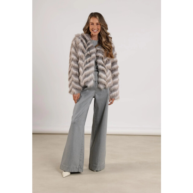 Nukus Nkf13089 309 lori jacket zigzag offwhite/grey NKF13089  309 large