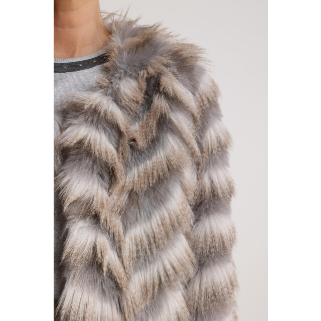 Nukus Nkf13089 309 lori jacket zigzag offwhite/grey NKF13089  309 large