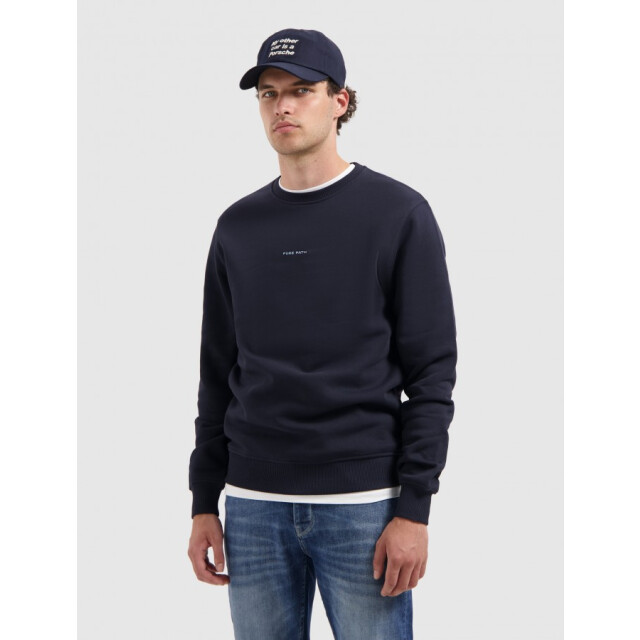 Pure Path 25030310 57 - regular fit crewneck  sweater - p 57/25030310 large