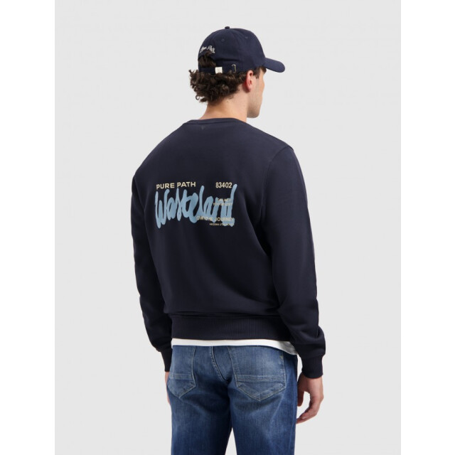 Pure Path 25030310 57 - regular fit crewneck  sweater - p 57/25030310 large