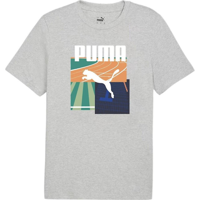 Puma Heren grafisch zomer t-shirt UTPP4931_grey large