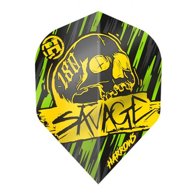 Harrows Savage veren dart vluchten (set van 3) UTPP4417_yellowgreen large