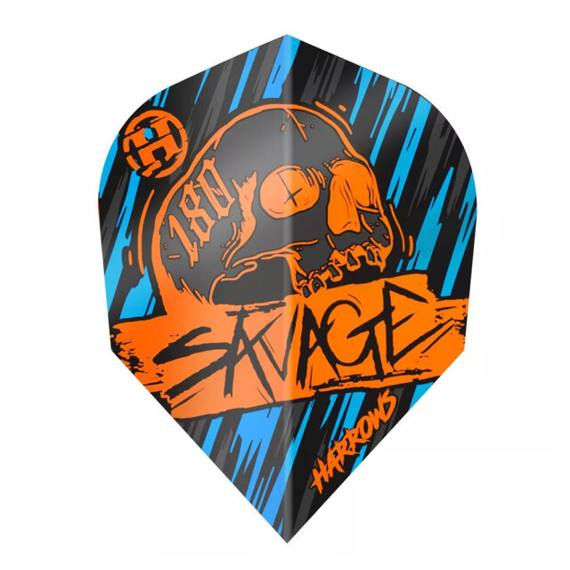 Harrows Savage veren dart vluchten (set van 3) UTPP4417_orangeblue large