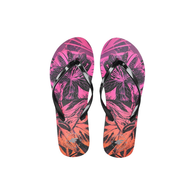 4F Dames teenslippers met bloemen UTPP1651_pink large
