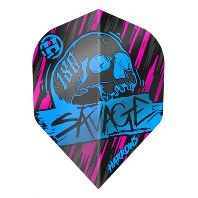 Harrows Savage veren dart vluchten (set van 3) UTPP4417_pinkblue large
