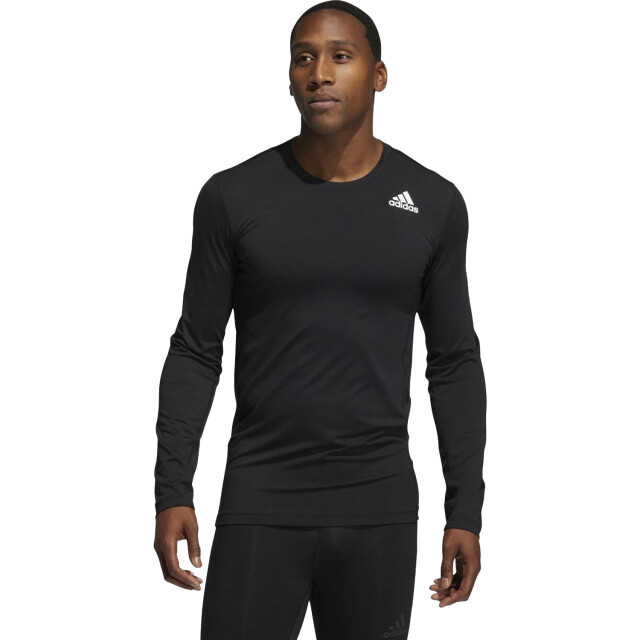 Adidas Heren techfit compressie top met lange mouwen UTPP1103_black large