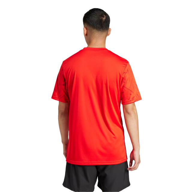 Adidas Heren team icoon 25 geometrisch patroon t-shirt UTPP5966_red large