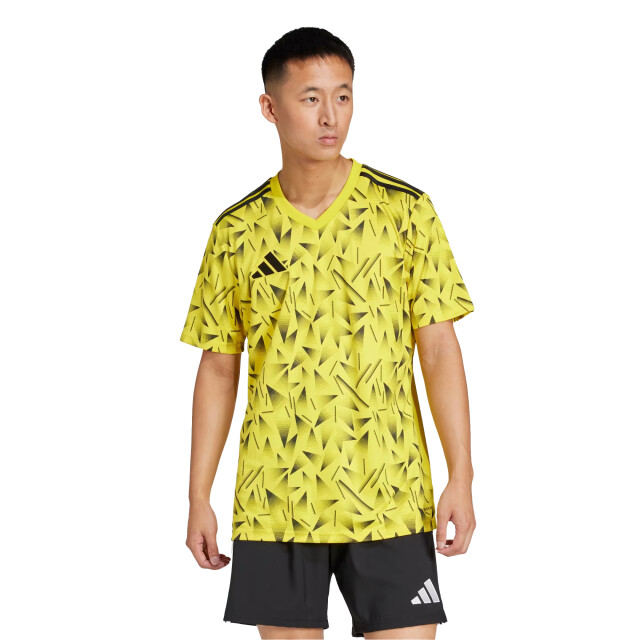 Adidas Heren team icoon 25 geometrisch patroon t-shirt UTPP5966_yellow large
