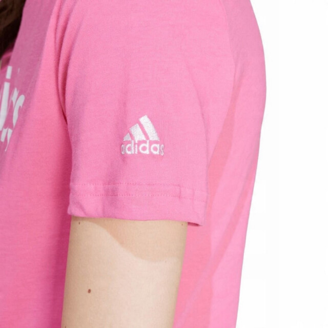 Adidas Dames essentials logo slim lounge t-shirt UTPP5338_pink large