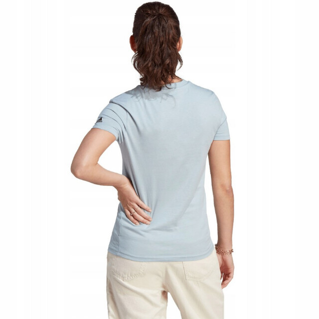 Adidas Dames essentials logo slim lounge t-shirt UTPP5338_blue large