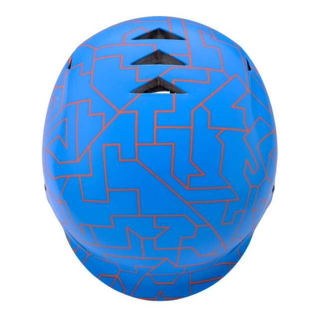 Meteor Kinder/kinderfietshelm met geometrisch patroon UTPP1044_blueorange large