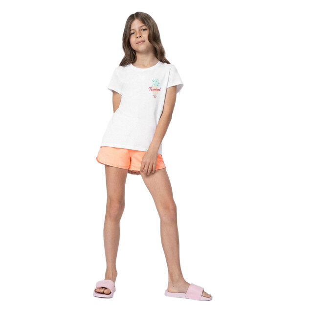 4F Shorts met meisjeslogo UTPP121_orange large