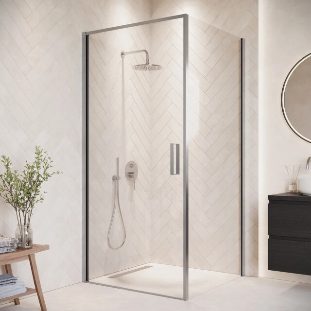 Badplaats Douchecabine alava 100 x 100 x 190 cm chroom douchewand met 3192180 large