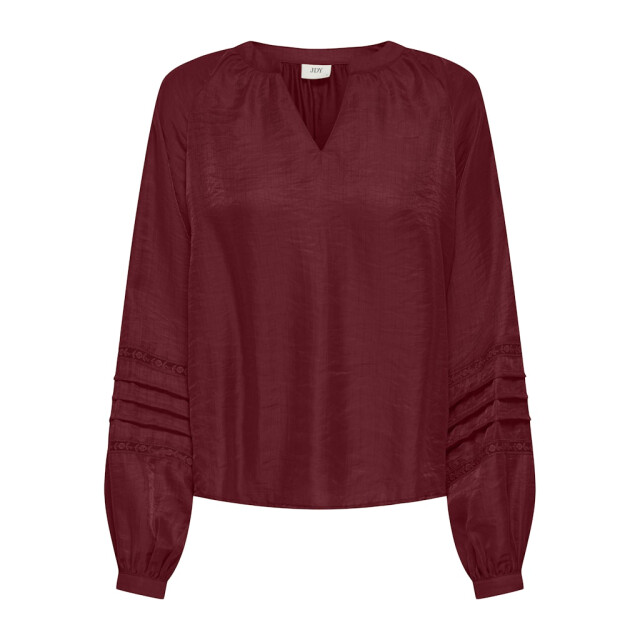 Jacqueline de Yong Jdysully ls lace top wvn bordeaux 4339.47.0007 large