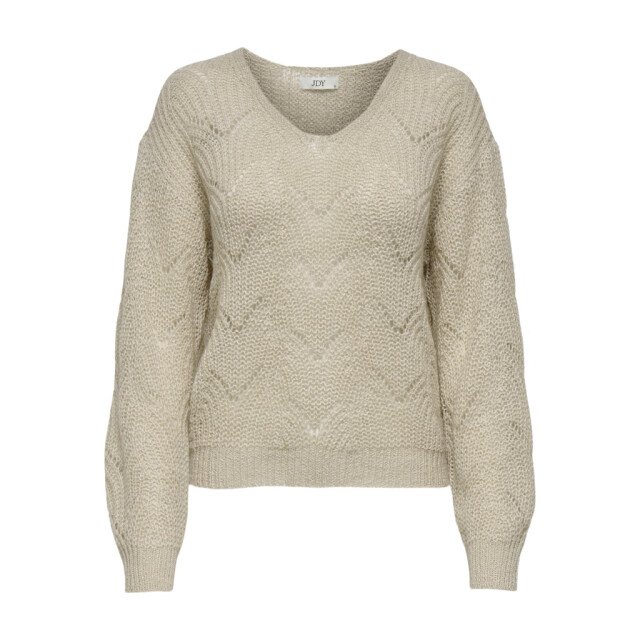 Jacqueline de Yong Jdybadut ls v-neck struc glitt pull knt dessin 4219.79.0001 large