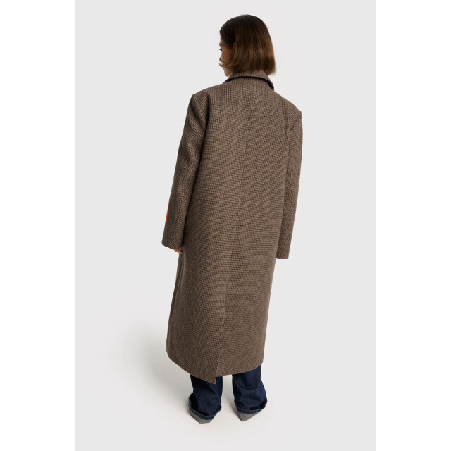 Alix The Label 2508508325 ladies woven checked coat 2508508325 ladies woven checked coat large