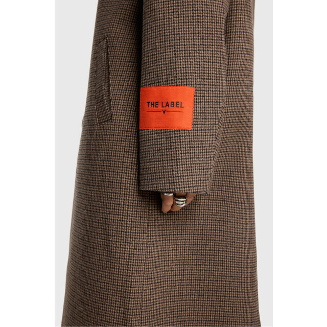 Alix The Label 2508508325 ladies woven checked coat 2508508325 ladies woven checked coat large