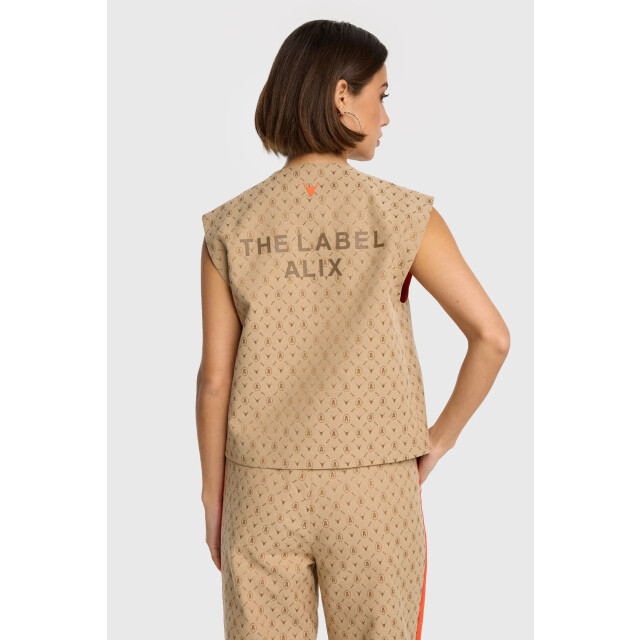 Alix The Label 2508418336 ladies woven logo waistcoat 2508418336 ladies woven logo waistcoat large