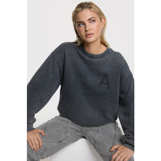 Alix The Label 2508887400 ladies knitted acid washed sweater 2508887400 ladies knitted acid washed sweater large