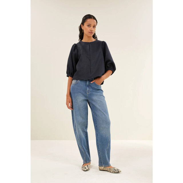 By-Bar Amsterdam 25512009 mauri gloss stripe blouse 25512009 mauri gloss stripe blouse large