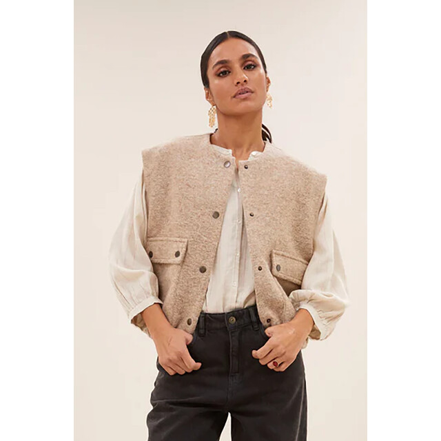 By-Bar Amsterdam 25519013 maggie sleeveless jacket 25519013 maggie sleeveless jacket large