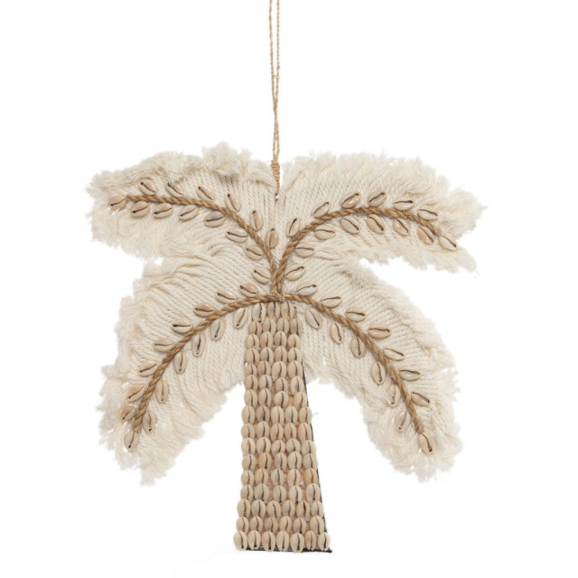 Bazar Bizar The cotton shell palm tree white natural BAVE021WN large
