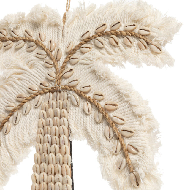 Bazar Bizar The cotton shell palm tree white natural BAVE021WN large