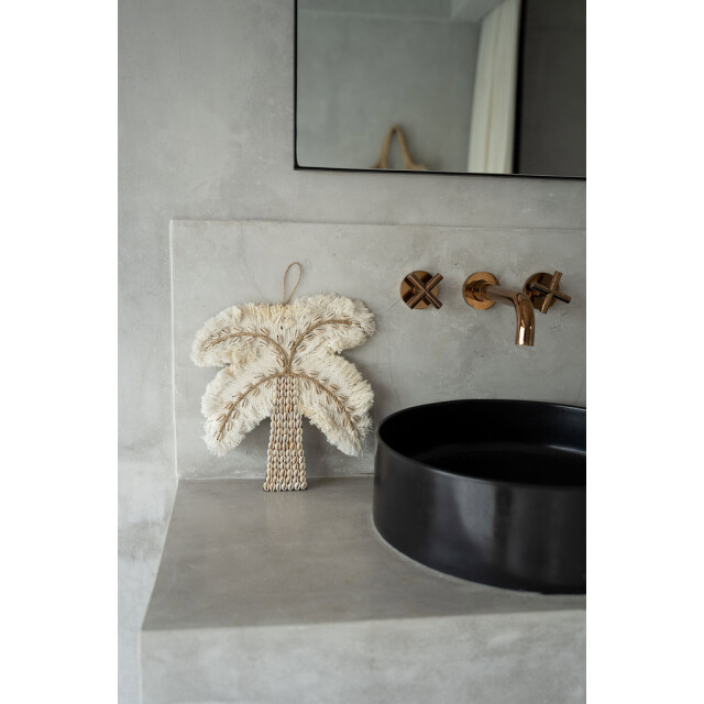 Bazar Bizar The cotton shell palm tree white natural BAVE021WN large