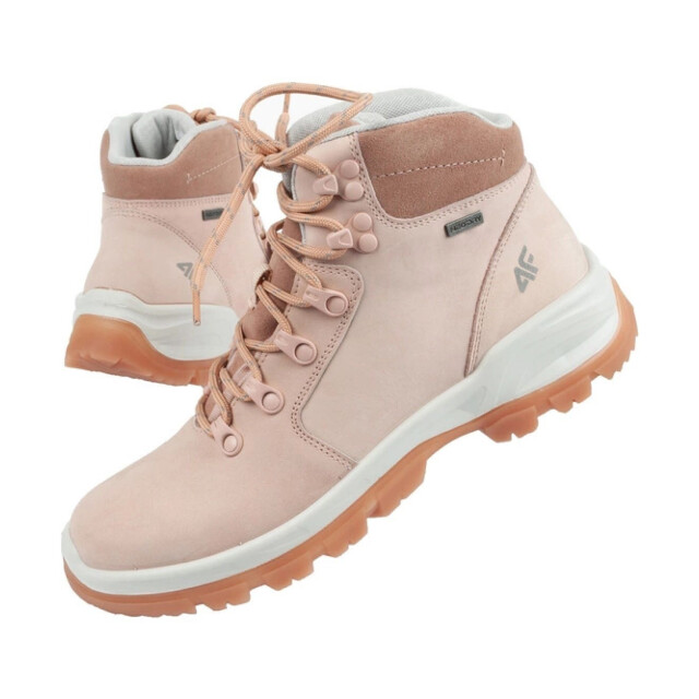 4F Dames obdh253 leren wandelschoenen UTPP6786_beige large