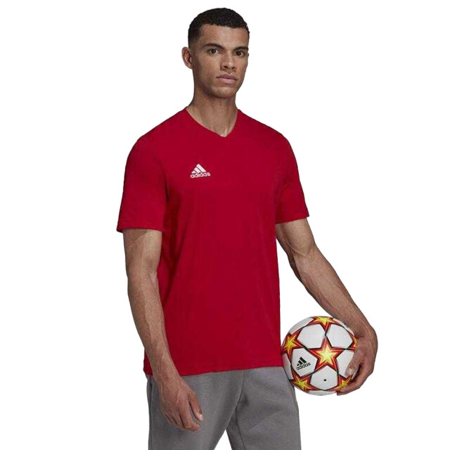 Adidas Heren entrada 22 v hals t-shirt UTPP1973_red large